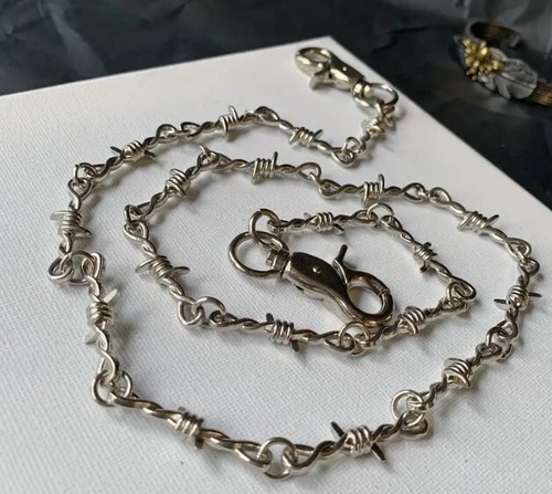 Nuovo argento cromato filo - nuovo, 22"