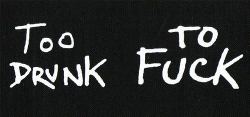 Too drunk fuck patch - to,