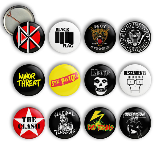 Set pin button classic - set, punk