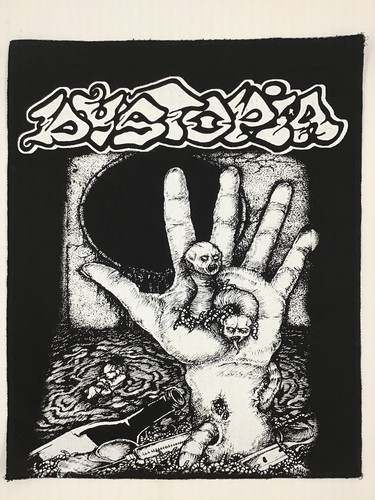 Toppa logo mano dystopia - toppa,