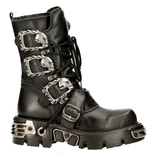 Stivali neri unisex rock - neri,