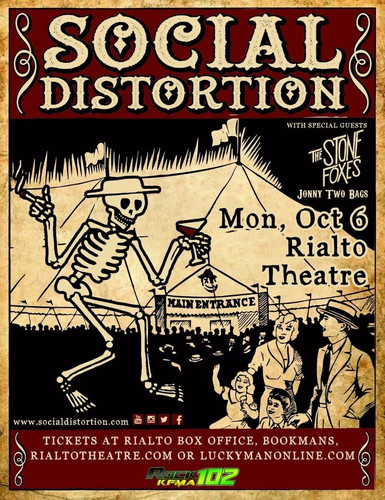 Poster punk rock teatro rialto - punk,