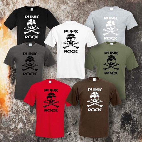 Punk rock skull shirt - skull, t-shirt