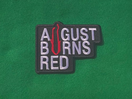 August burns red patch - sew, /