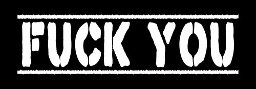 Fuck you aufnäher - ,
