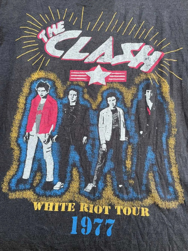 Shirt the clash white - t-shirt, riot