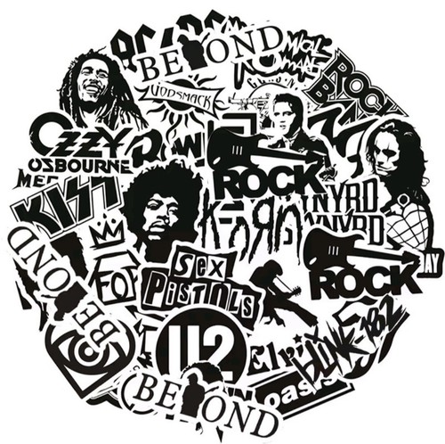 Adesivi rock band rockn - adesivi,