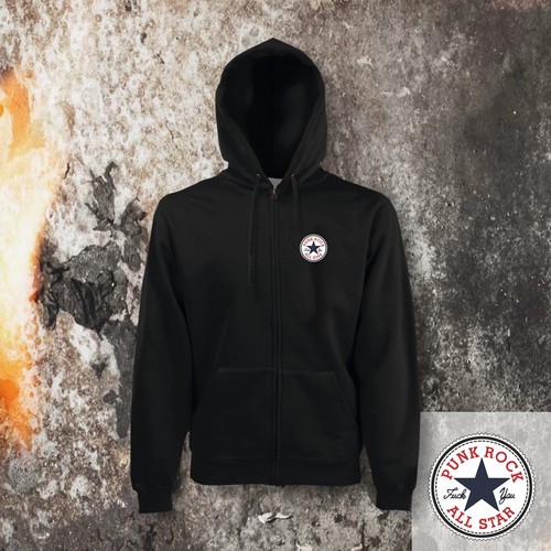 Hooded zipper punkrock - hooded,