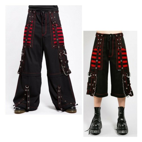 Pantaloni gotici neri rossi - pantaloni,